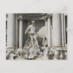 Trevi Fountain Statue Postcard