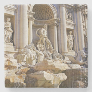 Trevi fountain stone coaster