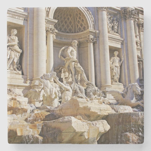 Trevi fountain stone coaster (Front)