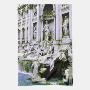 Trevi Fountain Tea Towel