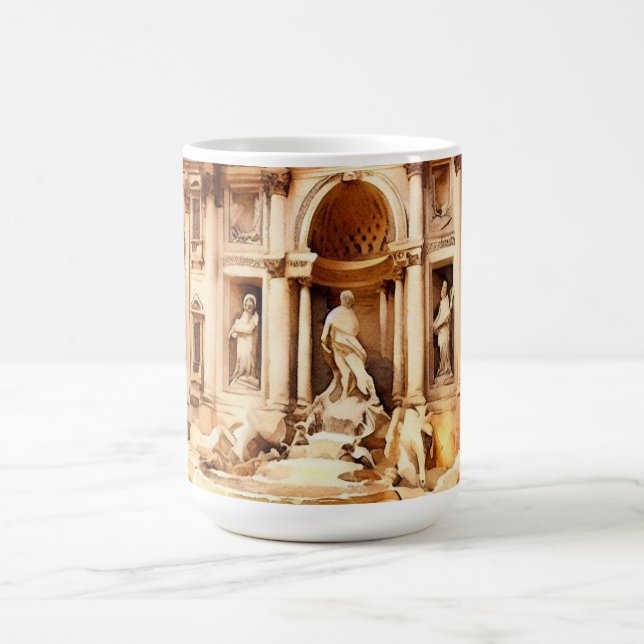 Trevi Fountains, Italy Rome Coffee Mug (Center)