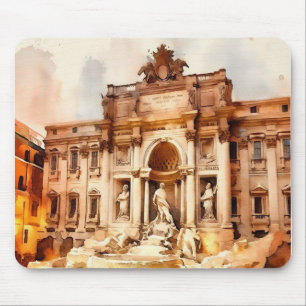 Trevi Fountains, Italy Rome Mouse Mat