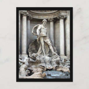 trevi rome postcard