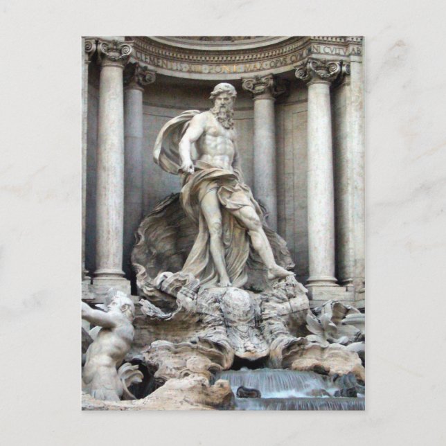 trevi statue postcard (Front)