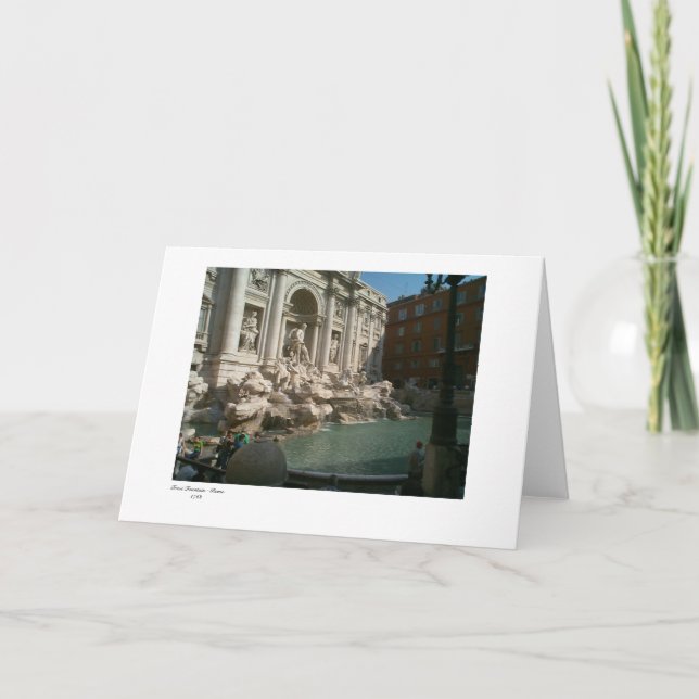 Trevi, Trevi Fountain - Rome 1762 Card (Front)
