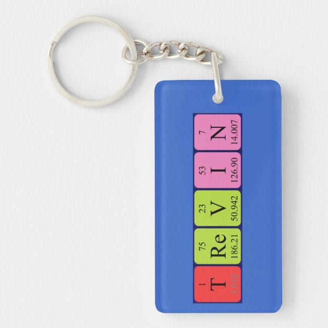 Trevin periodic table name keyring (Front)
