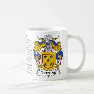 Trevino, the Origin, the Meaning and the Crest Mug