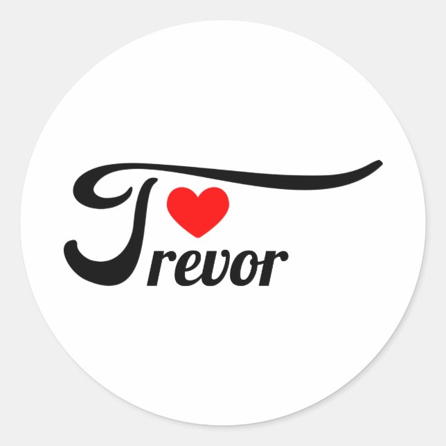 Trevor Classic Round Sticker (Front)
