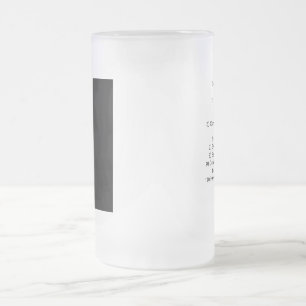 Trevor's Rules for Life Frosted Glass Beer Mug