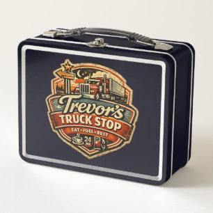 Trevor's Truck Stop Metal Lunch Box