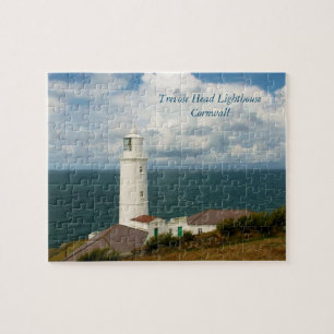 Trevose Head Lighthouse Cornwall England Jigsaw Puzzle