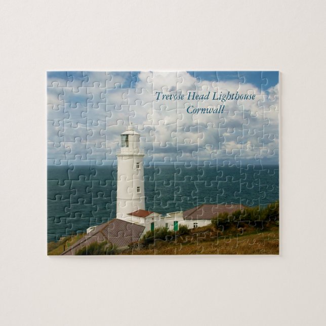 Trevose Head Lighthouse Cornwall England Jigsaw Puzzle (Horizontal)