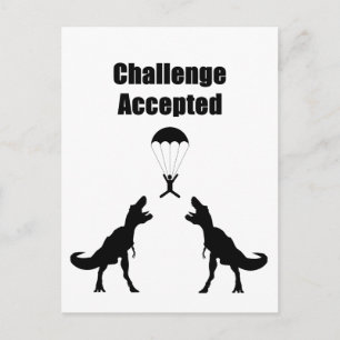 TRex Challenge Accepted Postcard