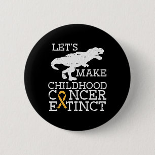 Trex Childhood Cancer Extinct Awareness Dinosaur B 6 Cm Round Badge