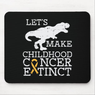 Trex Childhood Cancer Extinct Awareness Dinosaur B Mouse Mat