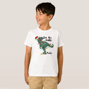 Trex Christmas shirt for kids