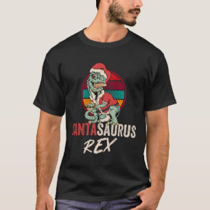 Trex Christmas Shirt Santasaurus Rex Dinosaur Xmas