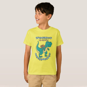 TREX Crushing Kindergarten - School Dino Design T-Shirt