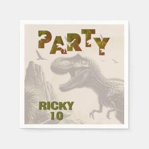 TRex Dinosaur Birthday Party Napkin