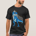 Trex Dinosaur Menorah Hanukkah Chanukah Jewish Boy T-Shirt<br><div class="desc">Trex Dinosaur Menorah Hanukkah Chanukah Jewish Boys Kids</div>