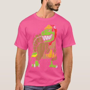 Trex Dinosaur Turkey Funny Toddler Kids Thanksgivi T-Shirt