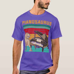 Trex Funny Pianosaurus Piano T-Shirt