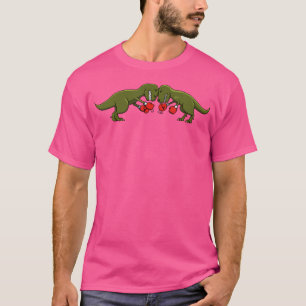 Trex Hates Boxing Tshirt I Funny Dinosaur Pun