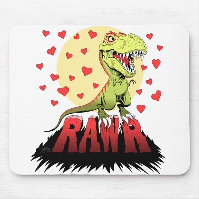 Trex Rawr Mouse Mat (Front)