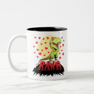 Trex Rawr Two-Tone Coffee Mug