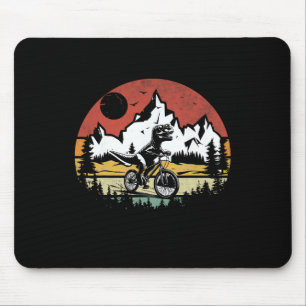 Trex Riding Bicycle Vintage Mountain Biking Dino T Mouse Mat