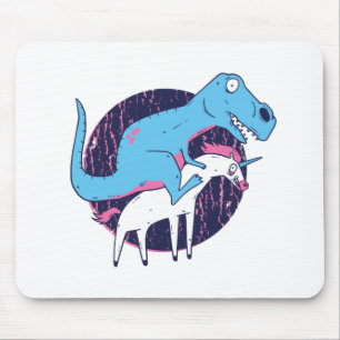 Trex Riding Unicorn Mouse Mat