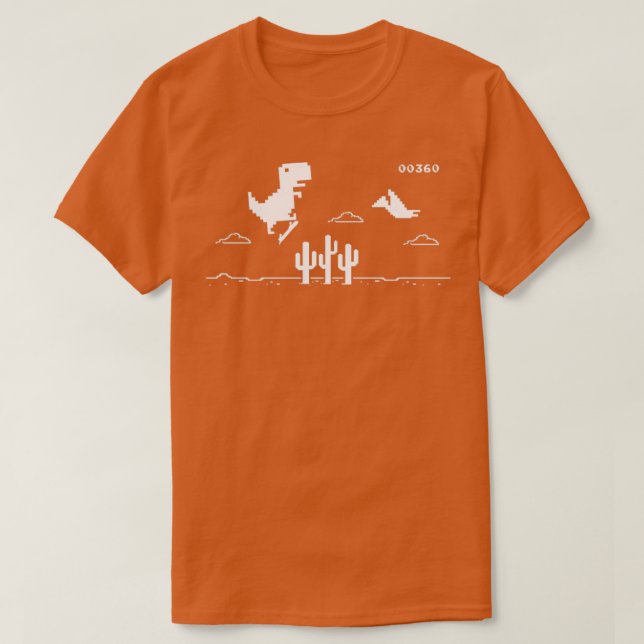 TRex Skater Offline T-Shirt (Design Front)