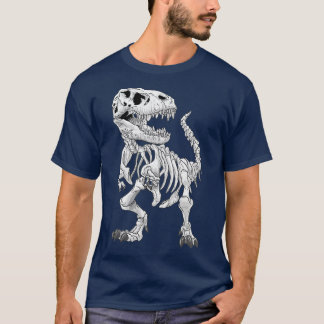TRex Skeleton Dino bones paleontologist Fossil T-Shirt
