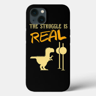 TRex Struggle is Real Dinosaur Funny for Kids Gym  iPhone 13 Case