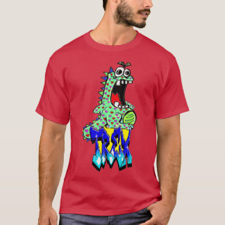 Trex TRex Dinosaur Graffiti Art T-Shirt