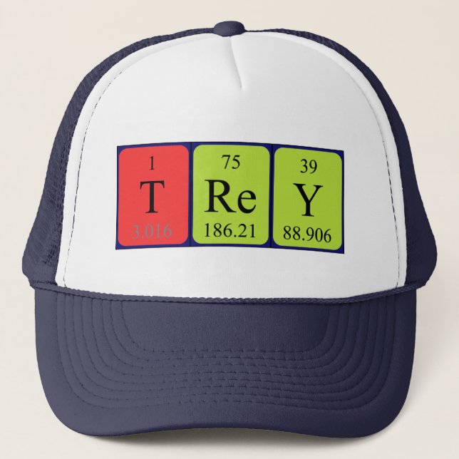 Trey periodic table name hat (Front)