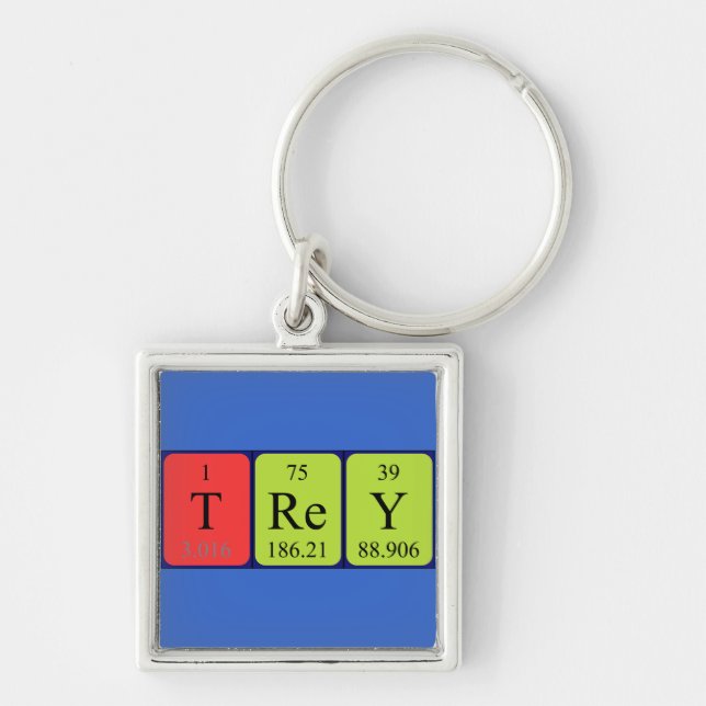 Trey periodic table name keyring (Front)