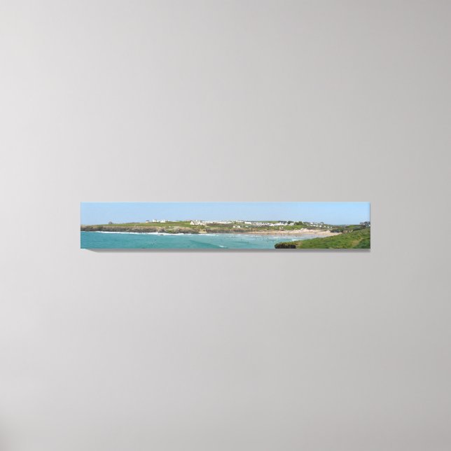 Treyarnon Bay, Cornwall Canvas Print (Front)