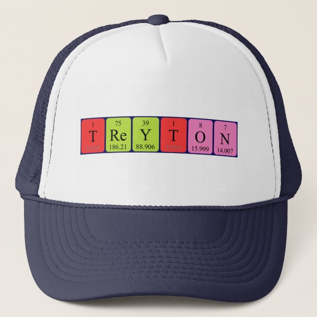 Treyton periodic table name hat (Front)