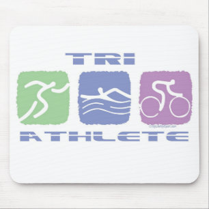 TRI ATHLETE MOUSE MAT