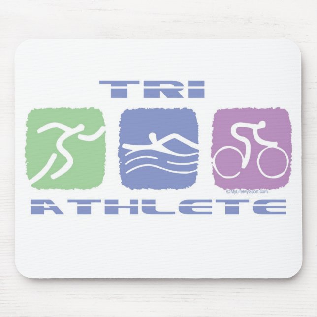 TRI ATHLETE MOUSE MAT (Front)