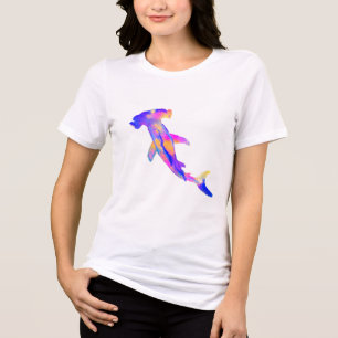 Tri-Blend Shirt with Hammerhead Shark