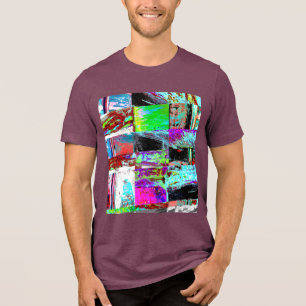 Tri-blend T-Shirt – Abstract Grid Tri-Blend Shirt