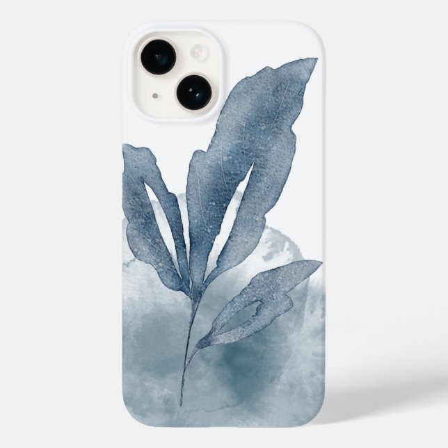 Tri Blue Leaf iPhone / iPad case (Back)