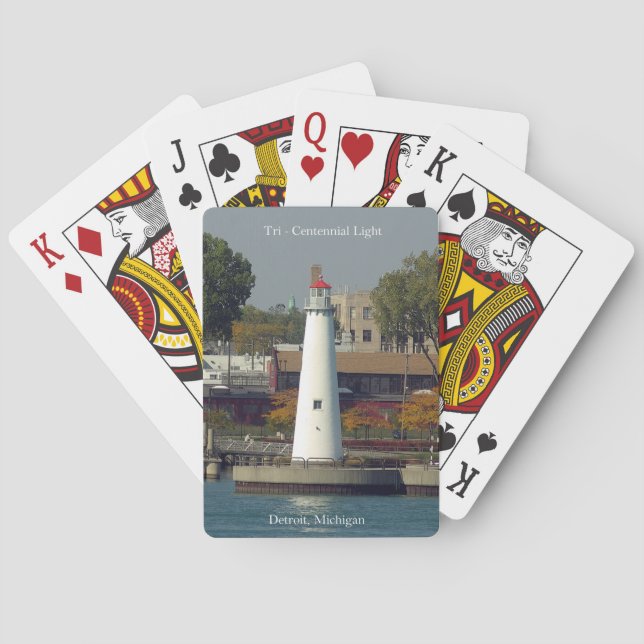 Tri Centennial Light playing cards (Back)