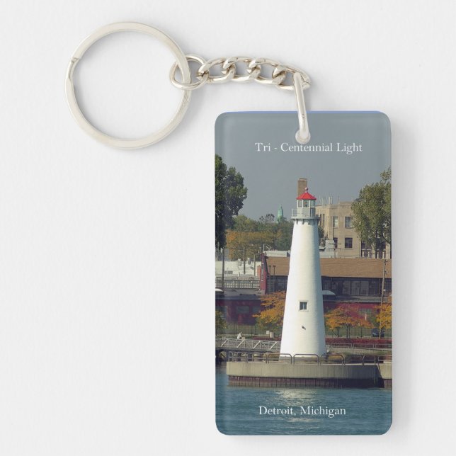 Tri Centennial Light rectangle key chain (Front)