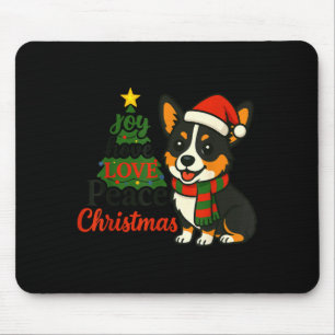 Tri Color Corgi Costume Pjs Joy Hope Love Peace Ch Mouse Mat