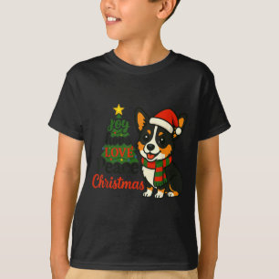 Tri Color Corgi Costume Pjs Joy Hope Love Peace Ch T-Shirt