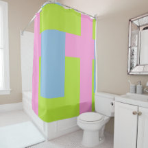 Tri Color Shower Curtain