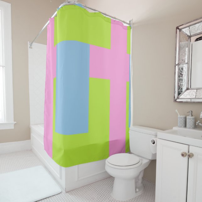 Tri Color Shower Curtain (In Situ)